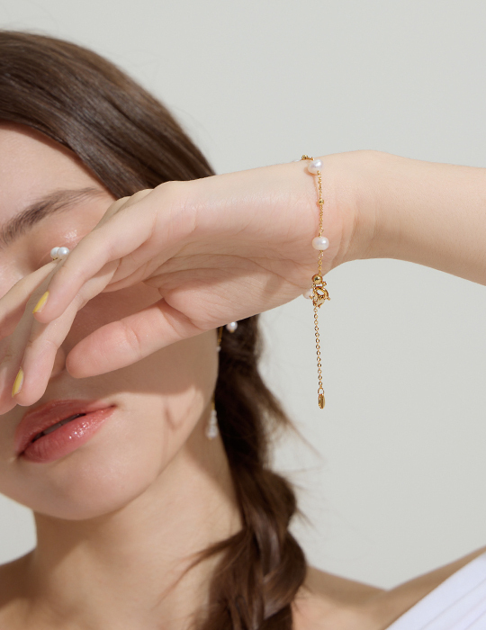 氣質珍珠點綴手鍊