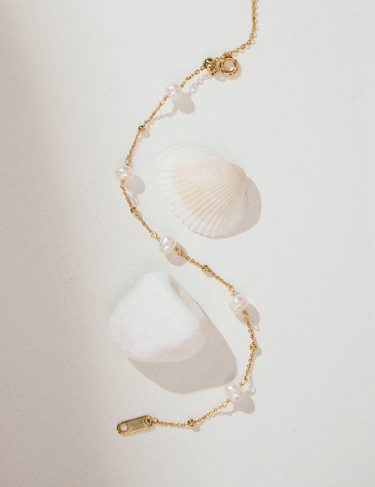 氣質珍珠點綴手鍊