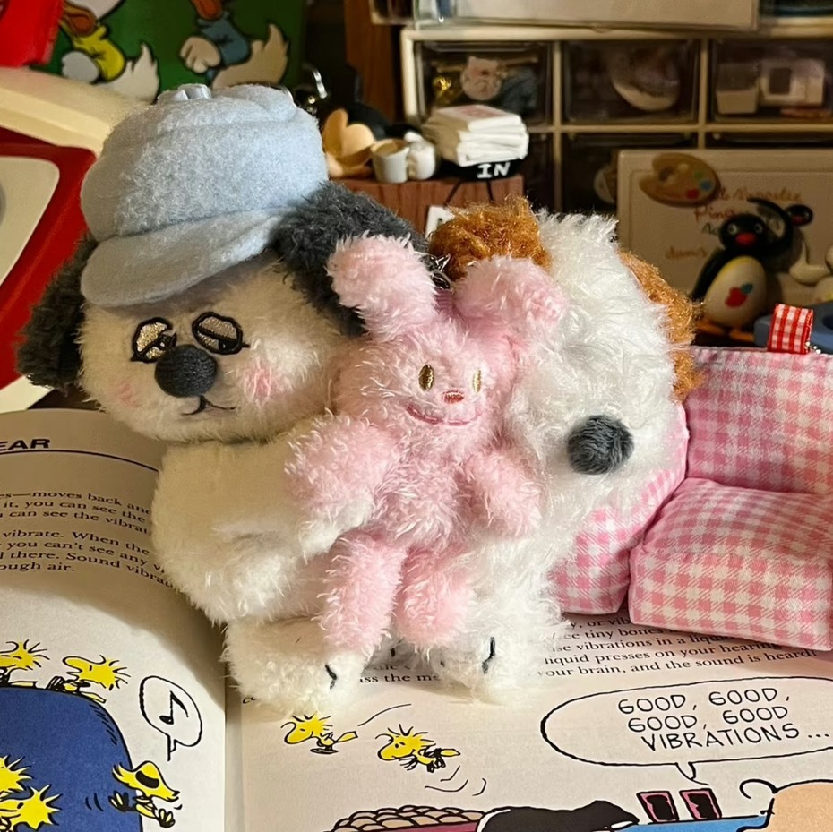 PEANUTS 史努比 ANDY 歐拉夫 OLAF 粉紅兔兔 每次見面的擁抱 溫暖的貼貼 毛絨掛件 玩偶 公仔 吊飾 鑰匙圈