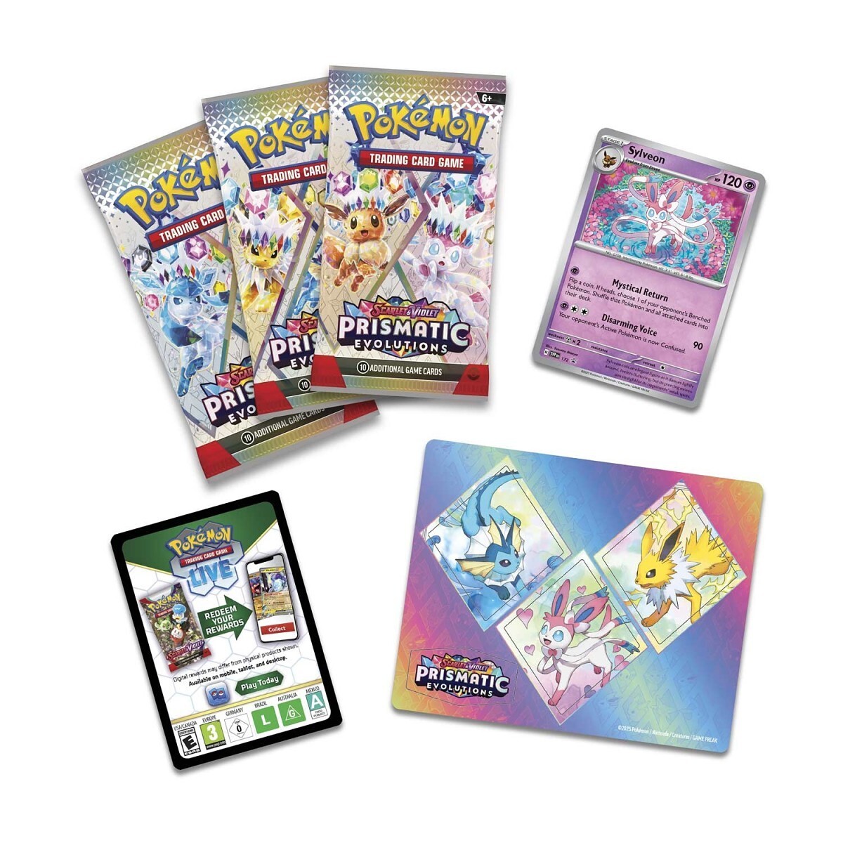 Pokemon Prismatic Evolutions Tech Sticker Collection (Sylveon)