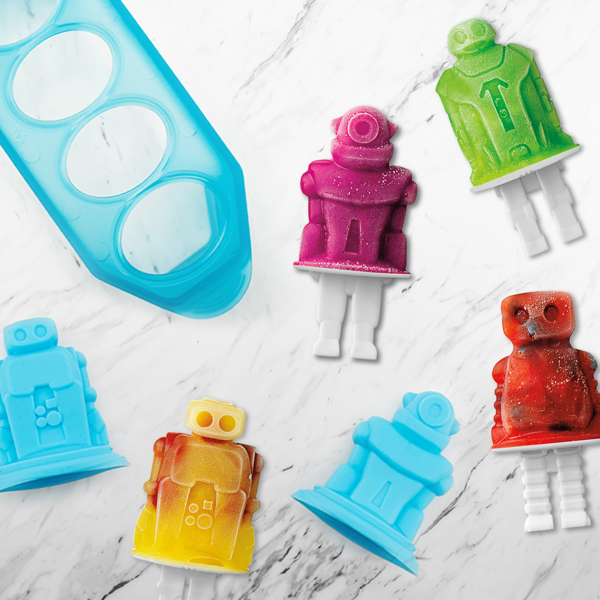 TOVOLO 機械人冰棒模具 (4件裝)