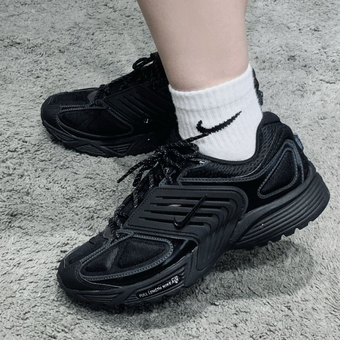 Nike Air Pegasus Wave "Black and Metallic Silver" 全黑 黑魂 復古 緩震 透氣 運動鞋