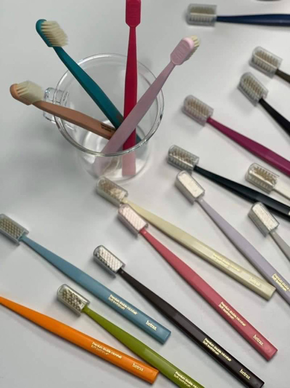 韓國HETRAS 彩虹雙層刷毛油漆桶牙刷 21入/桶