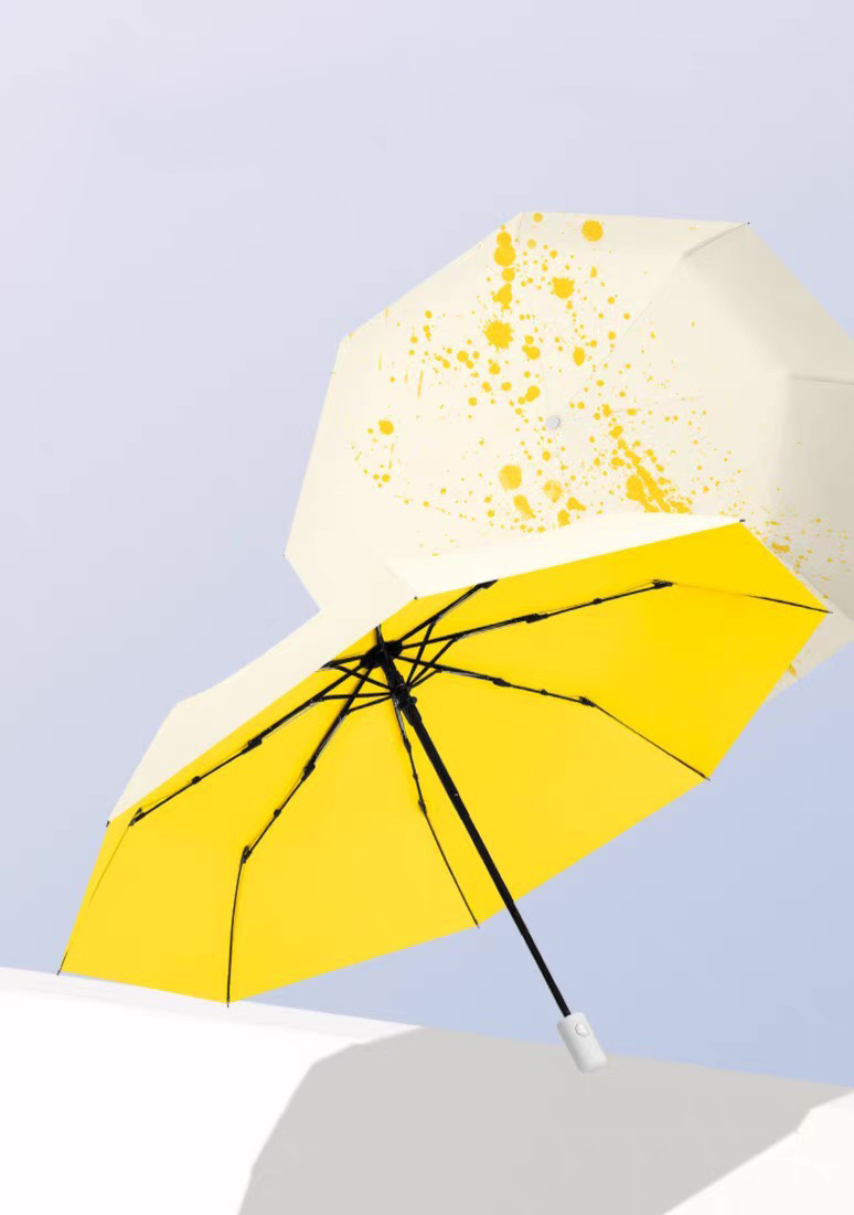 神奇遮陽傘 遇水變色 抗UV 遮陽 潑墨 晴雨傘 摺疊傘