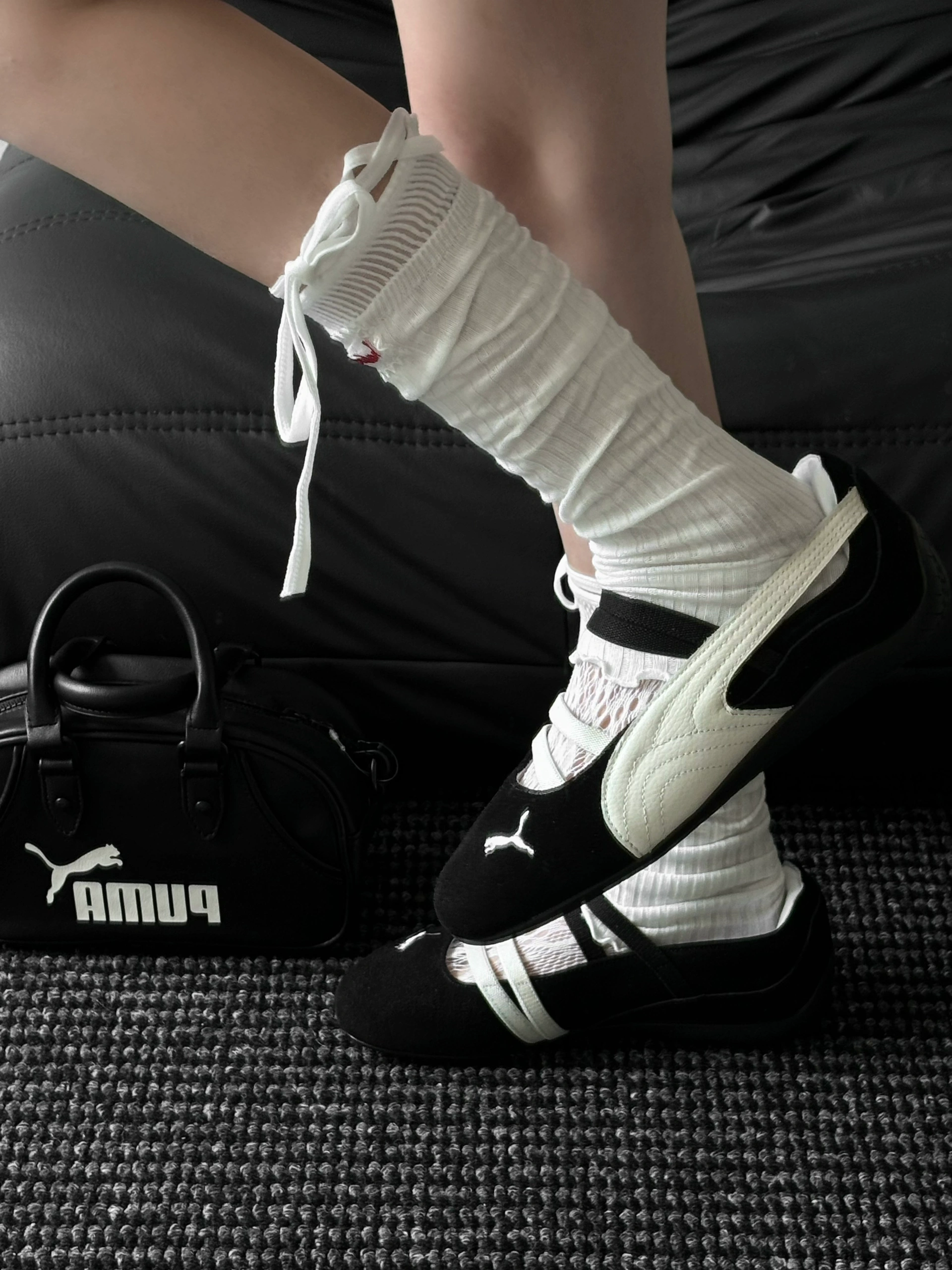 PUMA SPEEDCAT BALLET 賽車鞋 芭蕾舞鞋 涼鞋 黑奶油 黑白 米白 女鞋 406334-06 / 預購