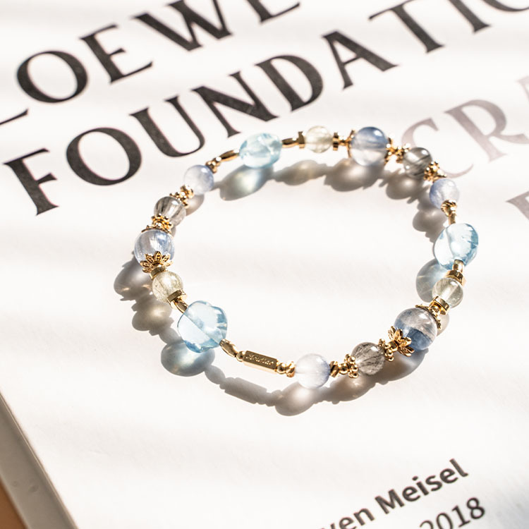 光的反面：海藍寶｜玉化藍晶石｜綠兔毛｜藍線石｜藍髮晶