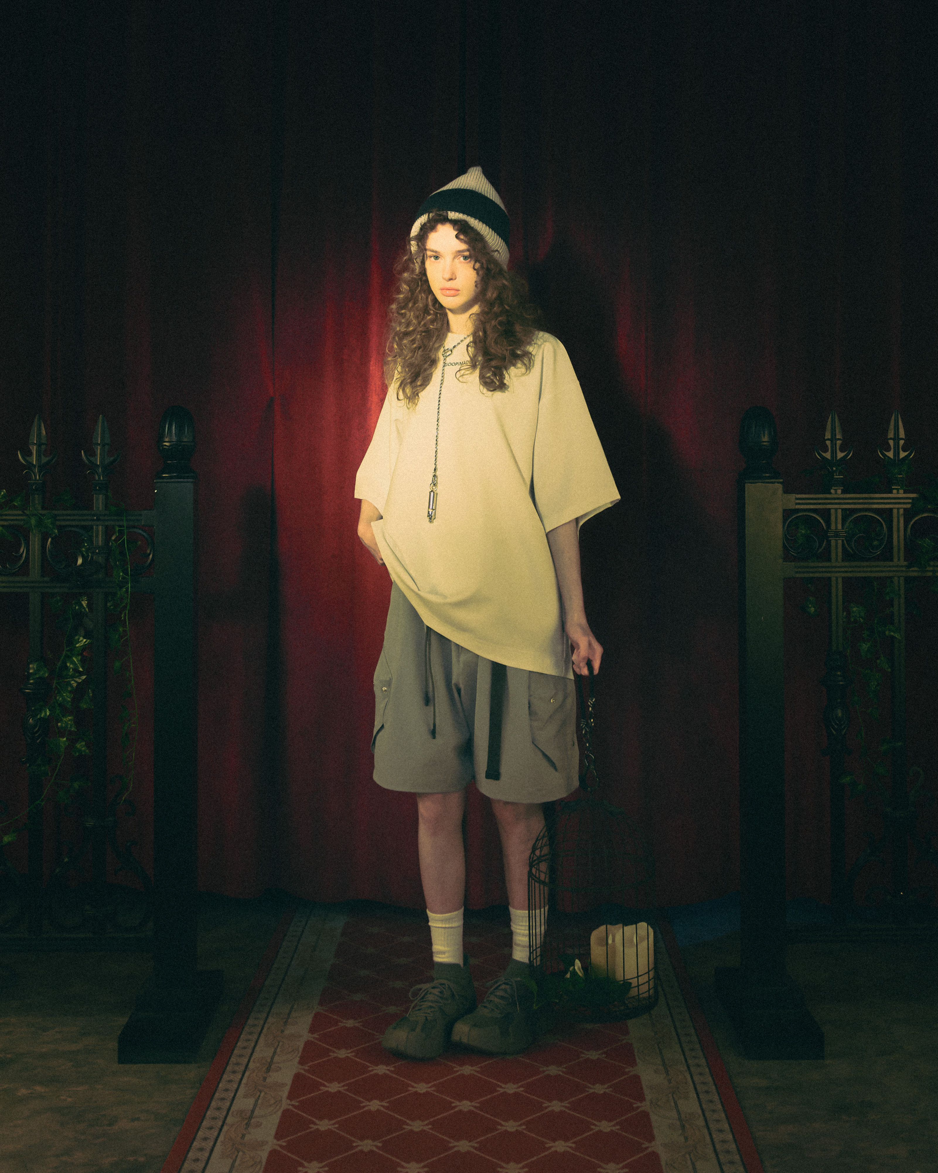 GOOPiMADE x 432Hz “0H-P” - 3D-ReModel Utility Shorts - L-Gray