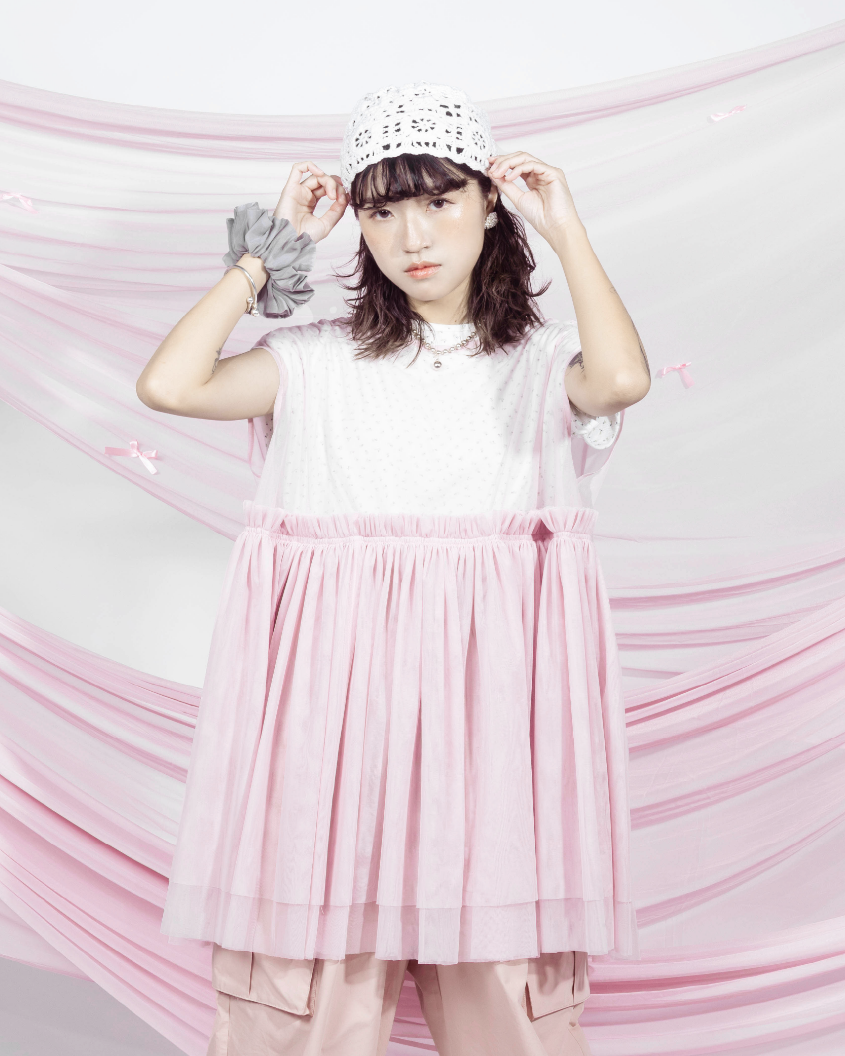 【 Kiki.co made 】 Peony Ruffle Top - Dusty Pink