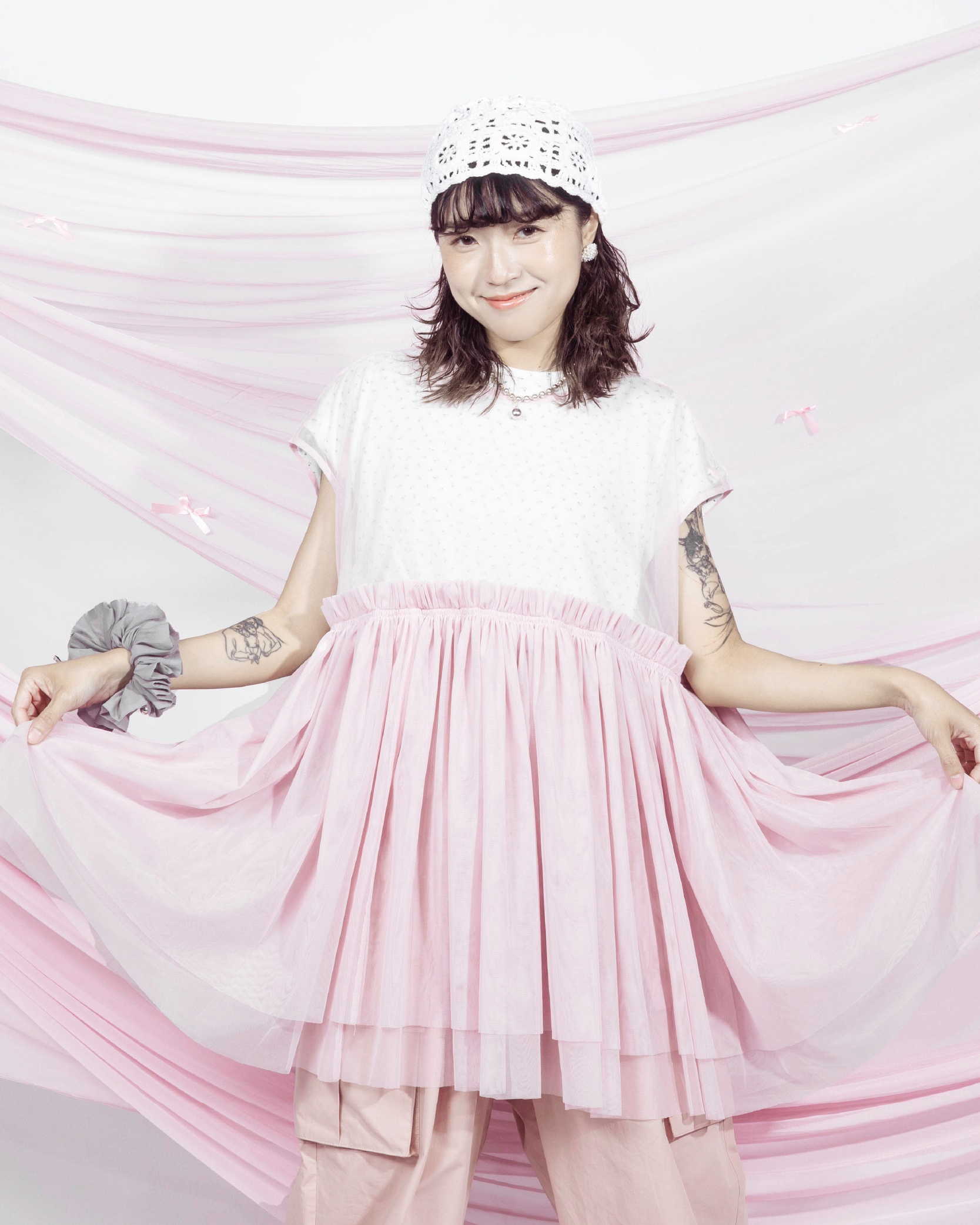 【 Kiki.co made 】 Peony Ruffle Top - Dusty Pink