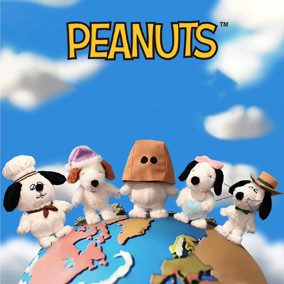 PEANUTS 經典系列 史努比 ANDY 歐拉夫 OLAF 戴紙袋 快樂廚師 愛心 BELLE 紳士 SPIKE 毛絨掛件 玩偶 公仔 吊飾 鑰匙圈
