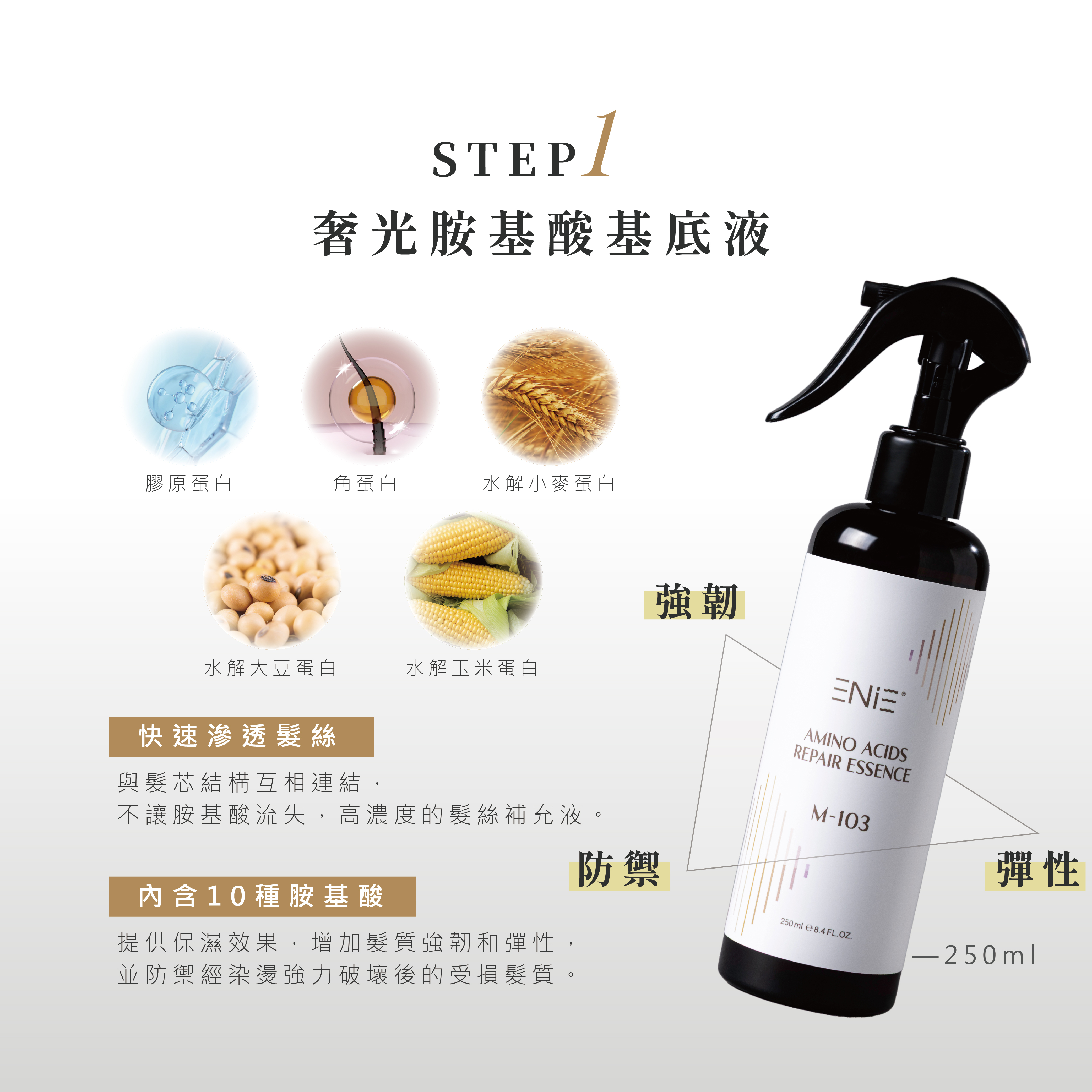 奢光結構式護髮(二劑式)｜抗熱防禦膜｜啟動修護機制｜為秀髮做頂級修護的時刻