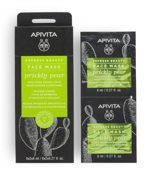 仙人掌鎖水滋潤面膜 6x2x8ml