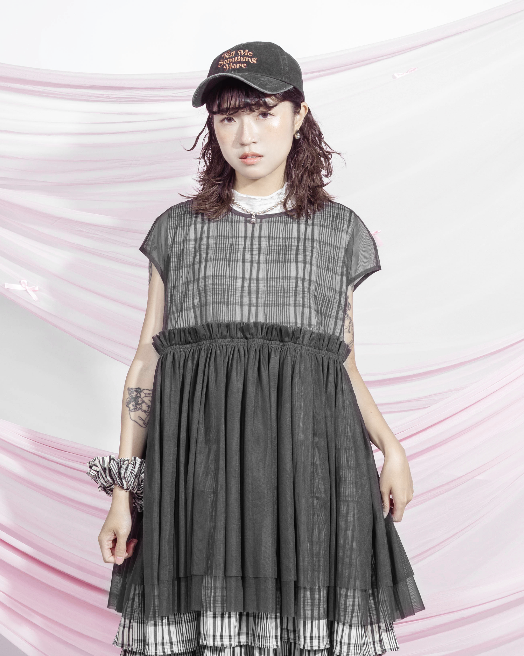 【 Kiki.co made 】 Peony Ruffle Top - Grey