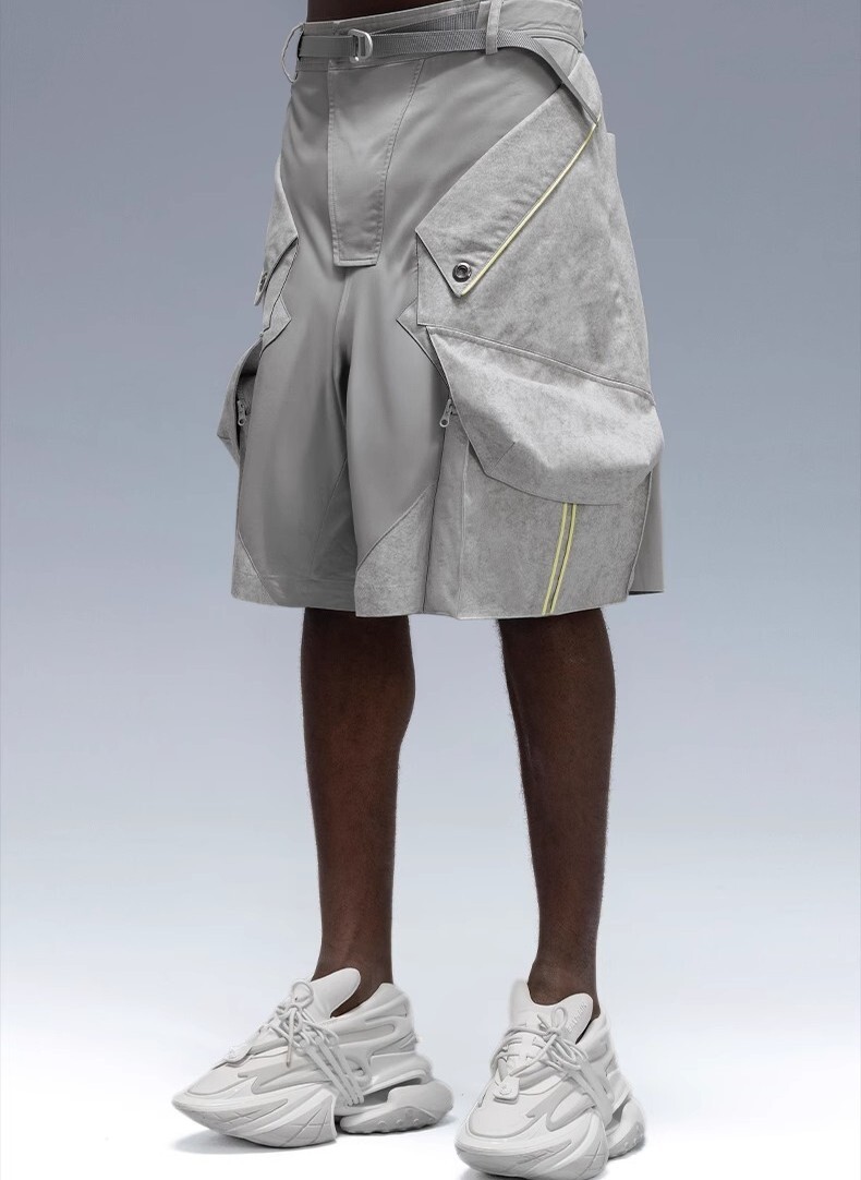 XIPHEVIL「隕星灰蝕化模組水洗多袋功能短褲」