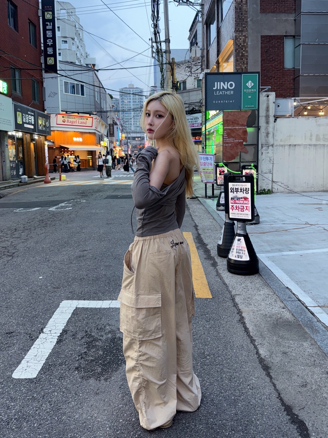 現貨! 9.amez project 系列 Luv me more cargo pants 傘兵工裝褲 (khaki)
