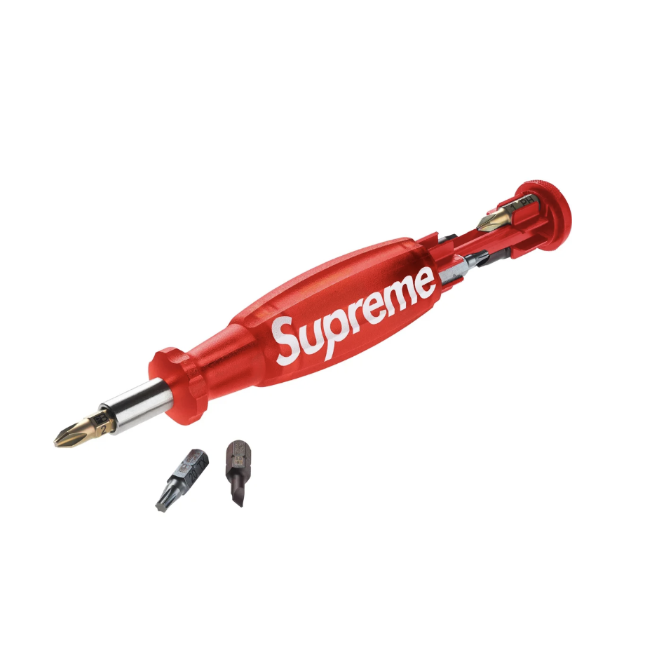 -(C05)-SUPREME PB SWISS TOOLS SCREWDRIVER 八合一 螺絲起子 工具 紅色/黑色-SS25A74