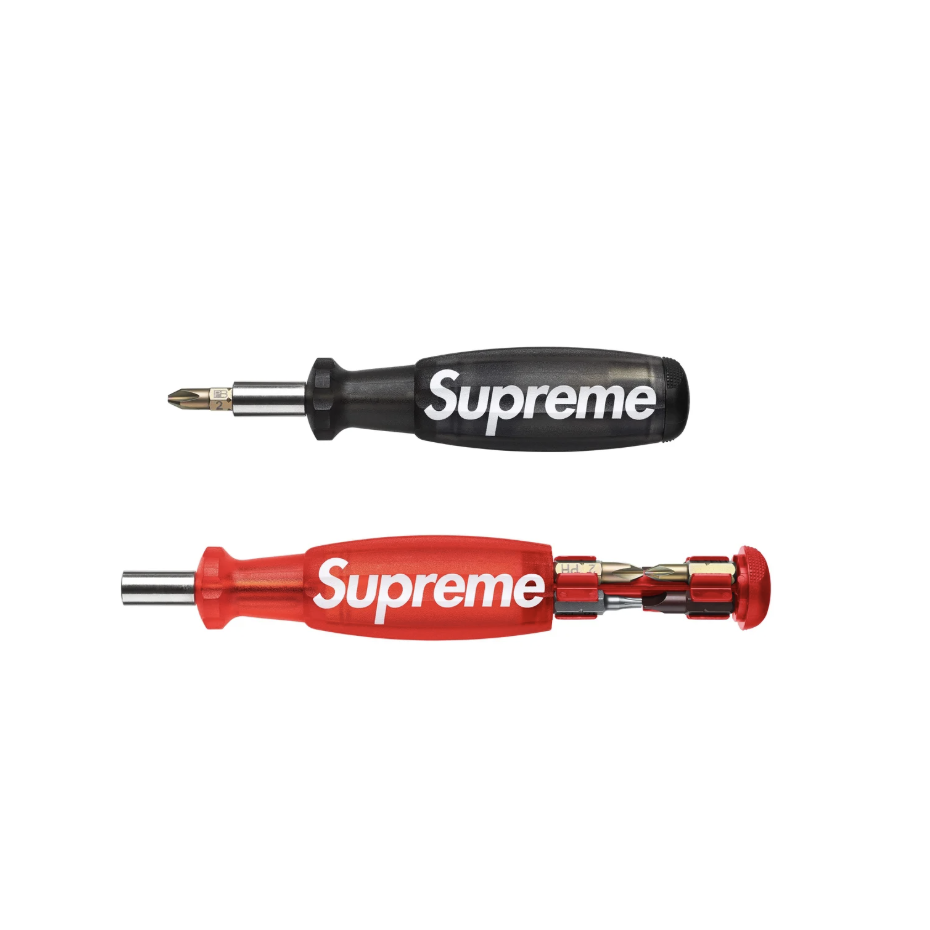 -(C05)-SUPREME PB SWISS TOOLS SCREWDRIVER 八合一 螺絲起子 工具 紅色/黑色-SS25A74