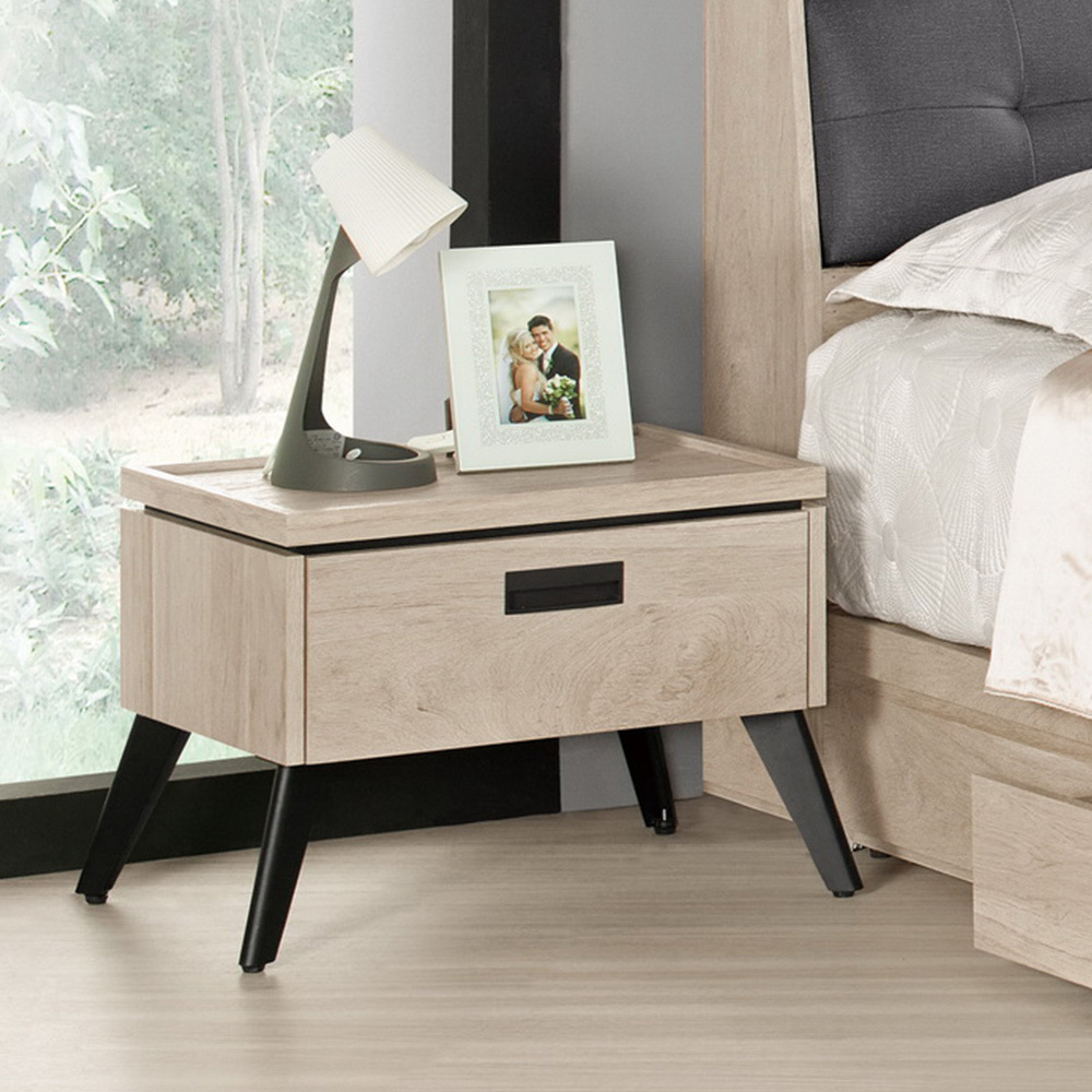 奧拉1.8尺床頭櫃/單抽收納櫃/置物櫃