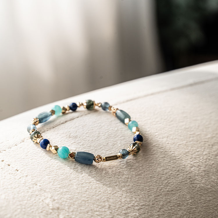 接納：藍晶石｜魔鬼海藍寶｜青金石｜天河石｜綠髮晶