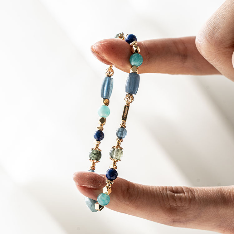 接納：藍晶石｜魔鬼海藍寶｜青金石｜天河石｜綠髮晶