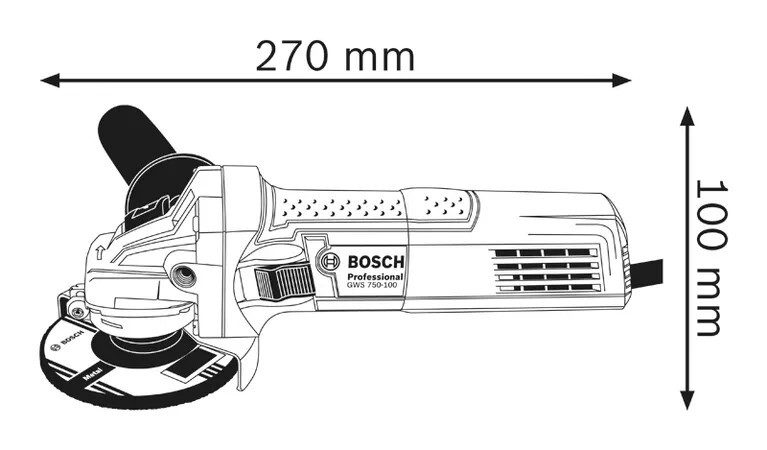 BOSCH 博世 平面 砂輪機 4吋 小型 可調速 GWS 750 - 100 S  06013941C0 06013941