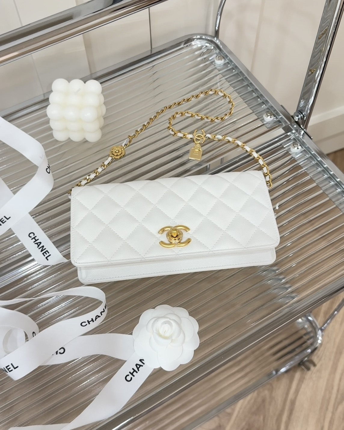 CHANEL｜山茶花法棍 白金