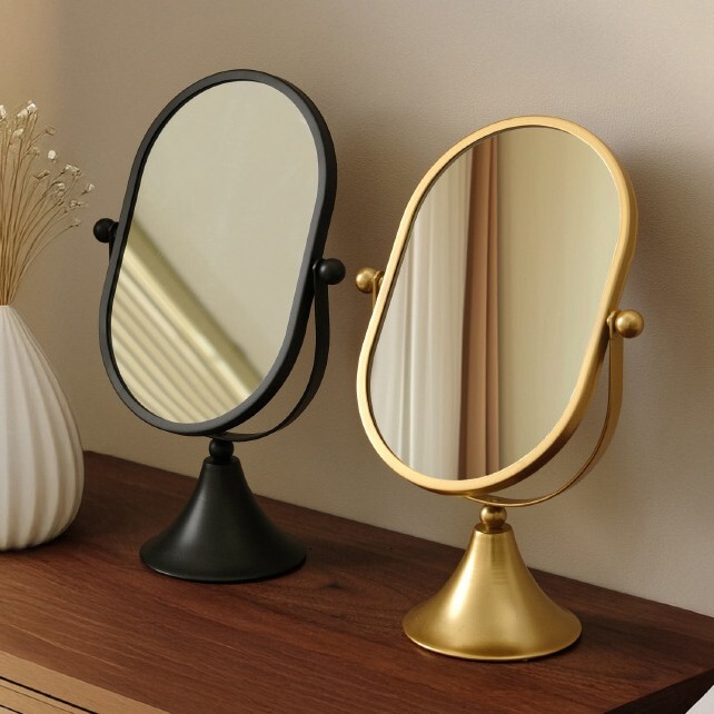 《6047》復古輕奢鐵藝可旋轉桌鏡