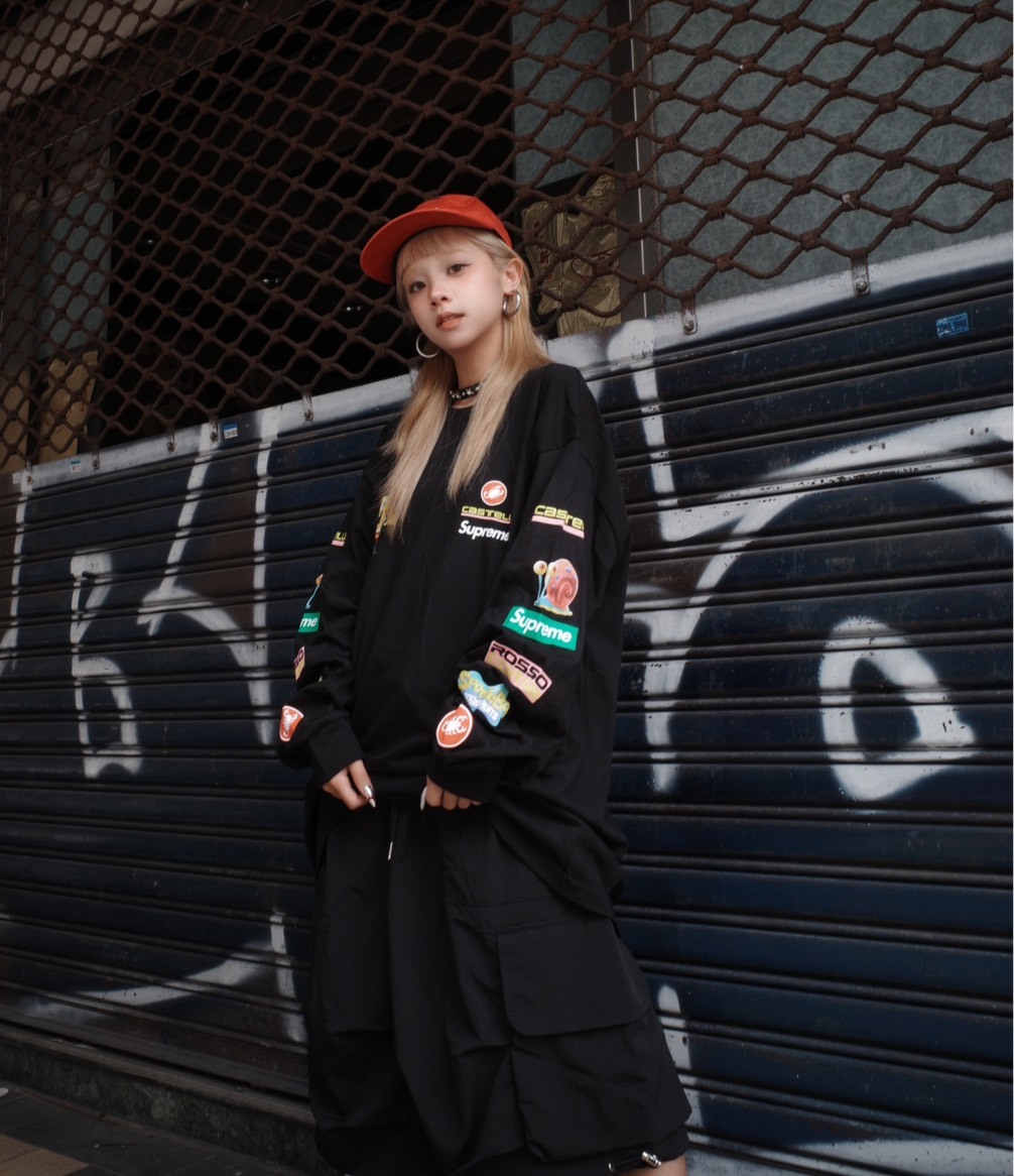 台北店限量專區㊙Supreme25SS Spongebob Castelli Racing 海綿寶寶 長袖 黑