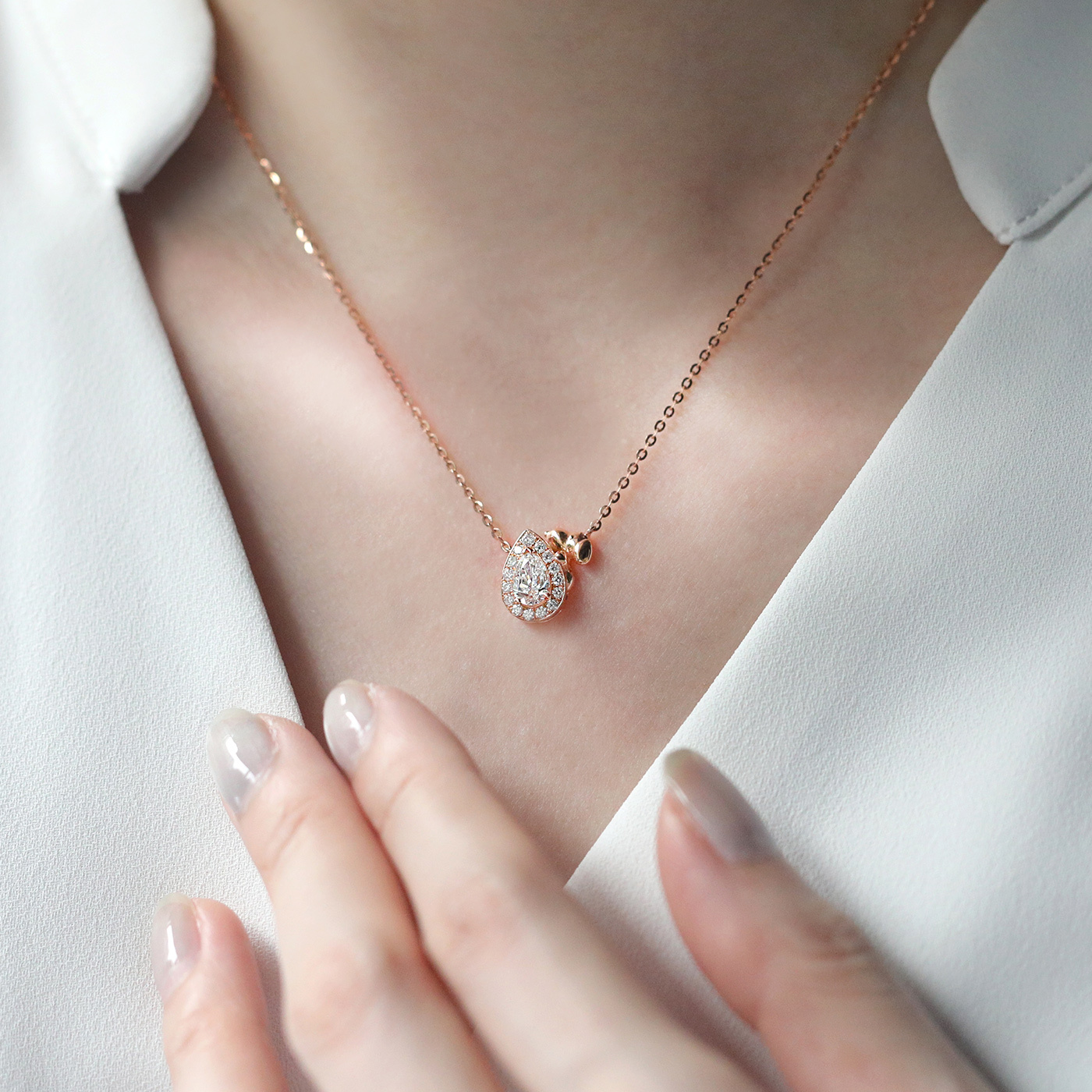 SNOOPY｜依偎光芒 — GIA50分鑽石項鍊