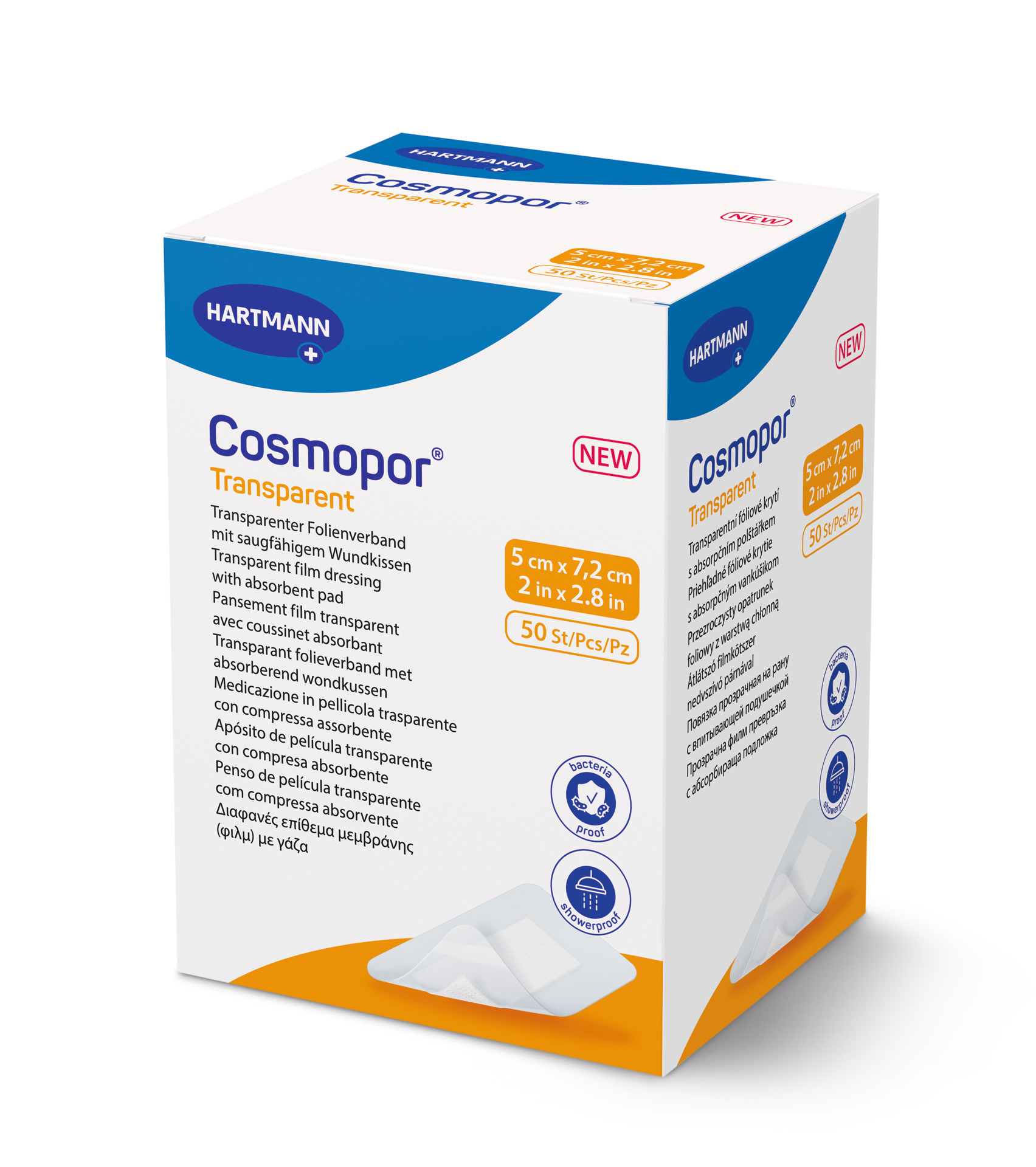 Cosmopor® Transparent 透明防水敷料