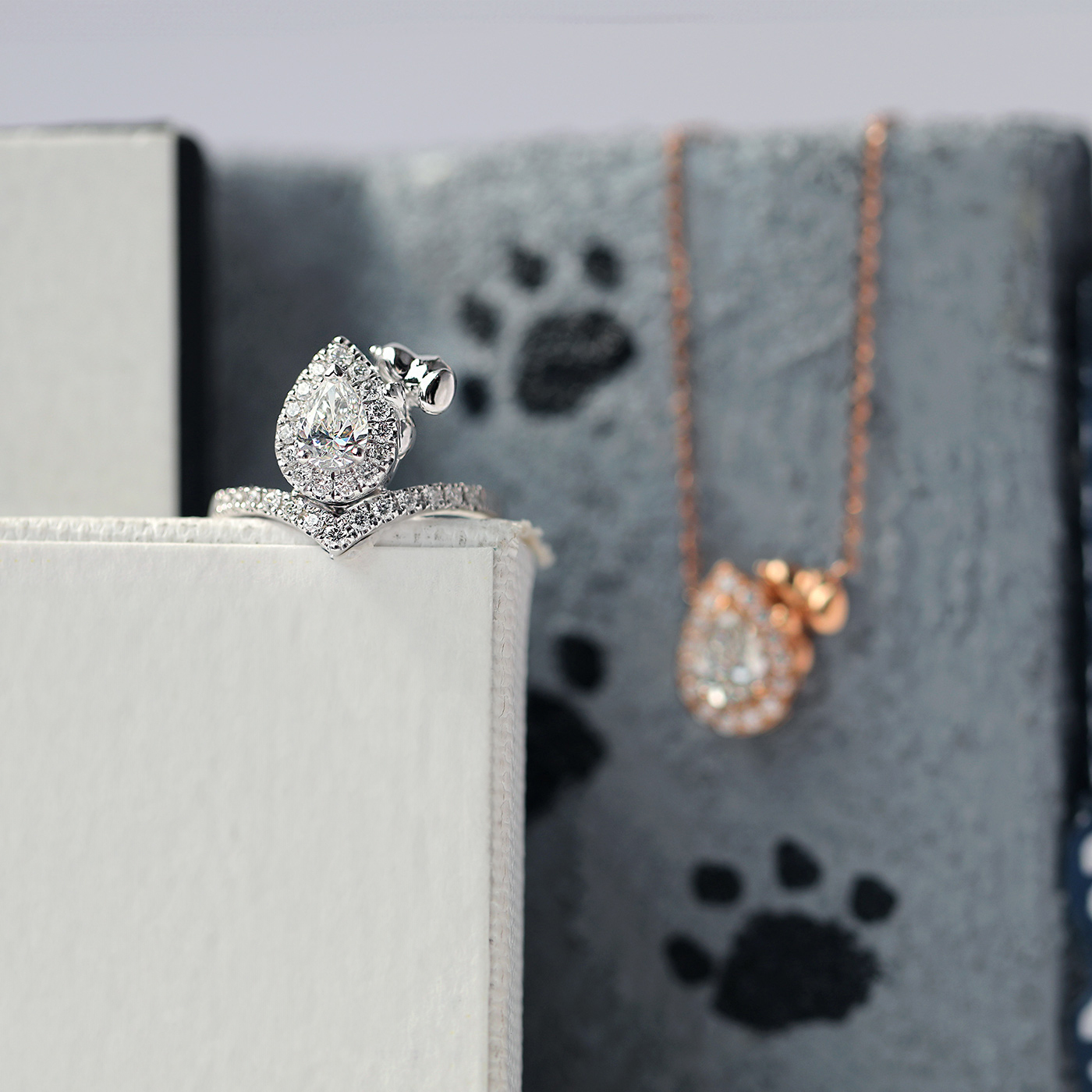 SNOOPY｜依偎光芒 — GIA50分鑽石戒指