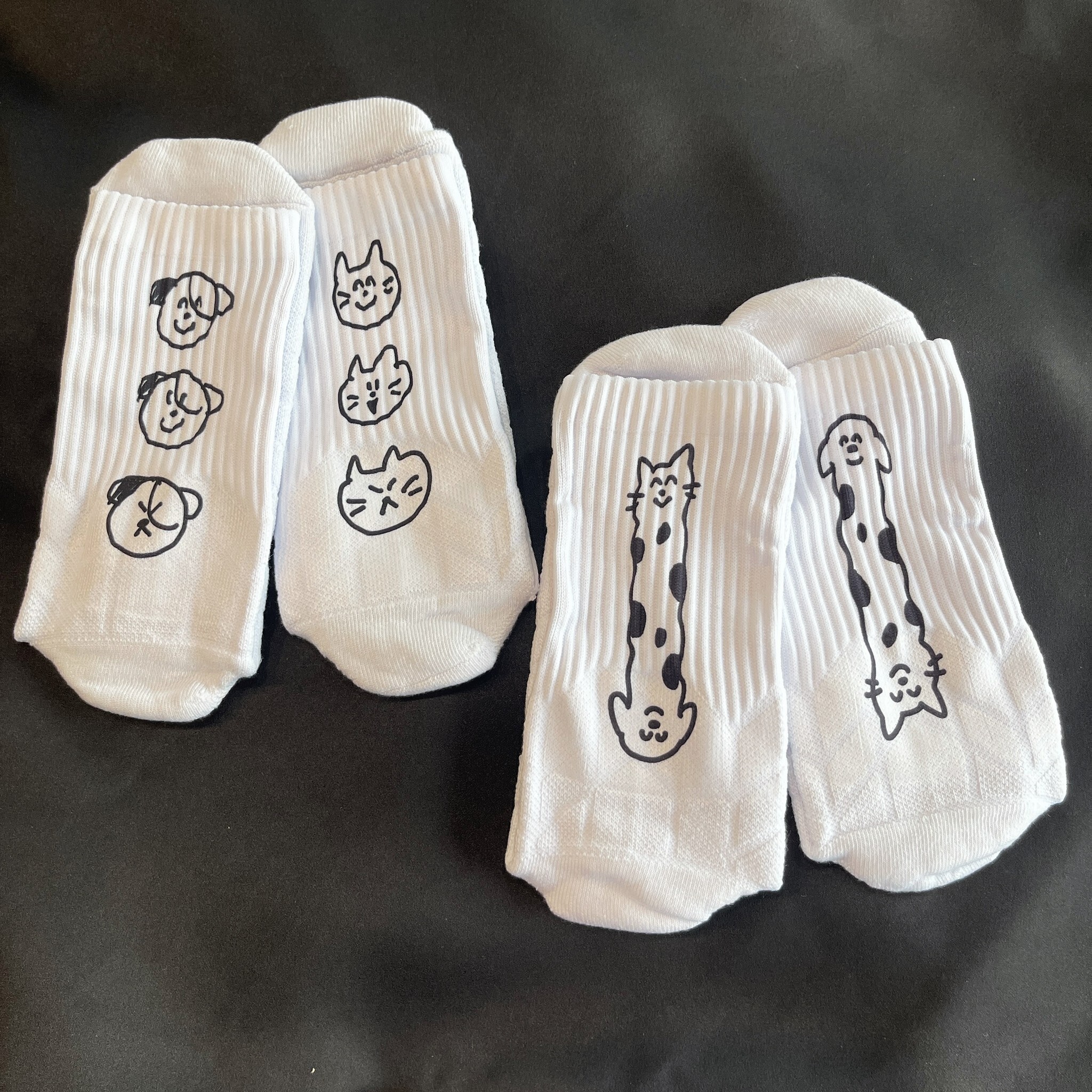 【咪室 MEOWMI TATTOO】貓貓狗狗襪（兩款入）