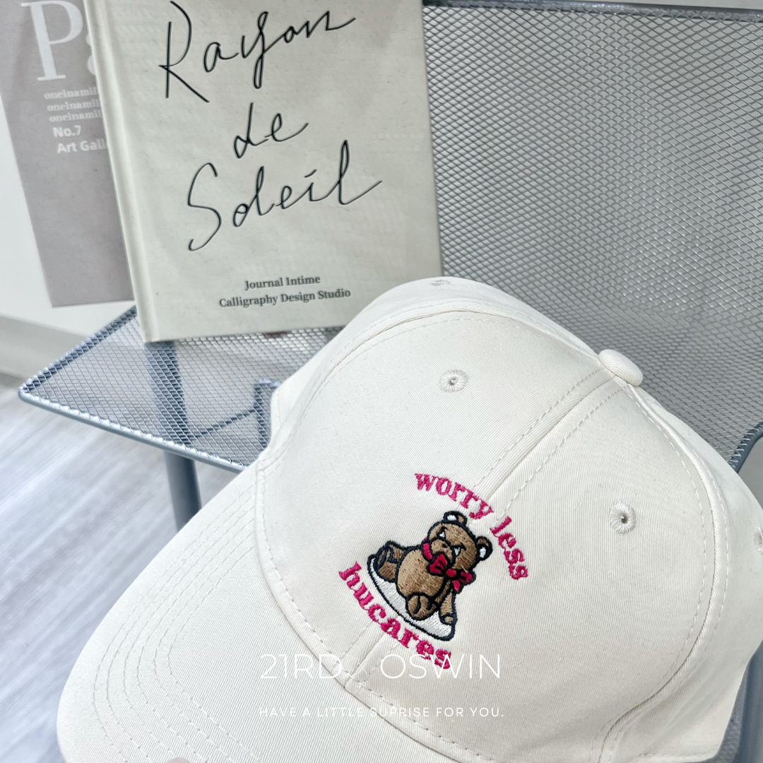 刺繡小熊 棒球帽