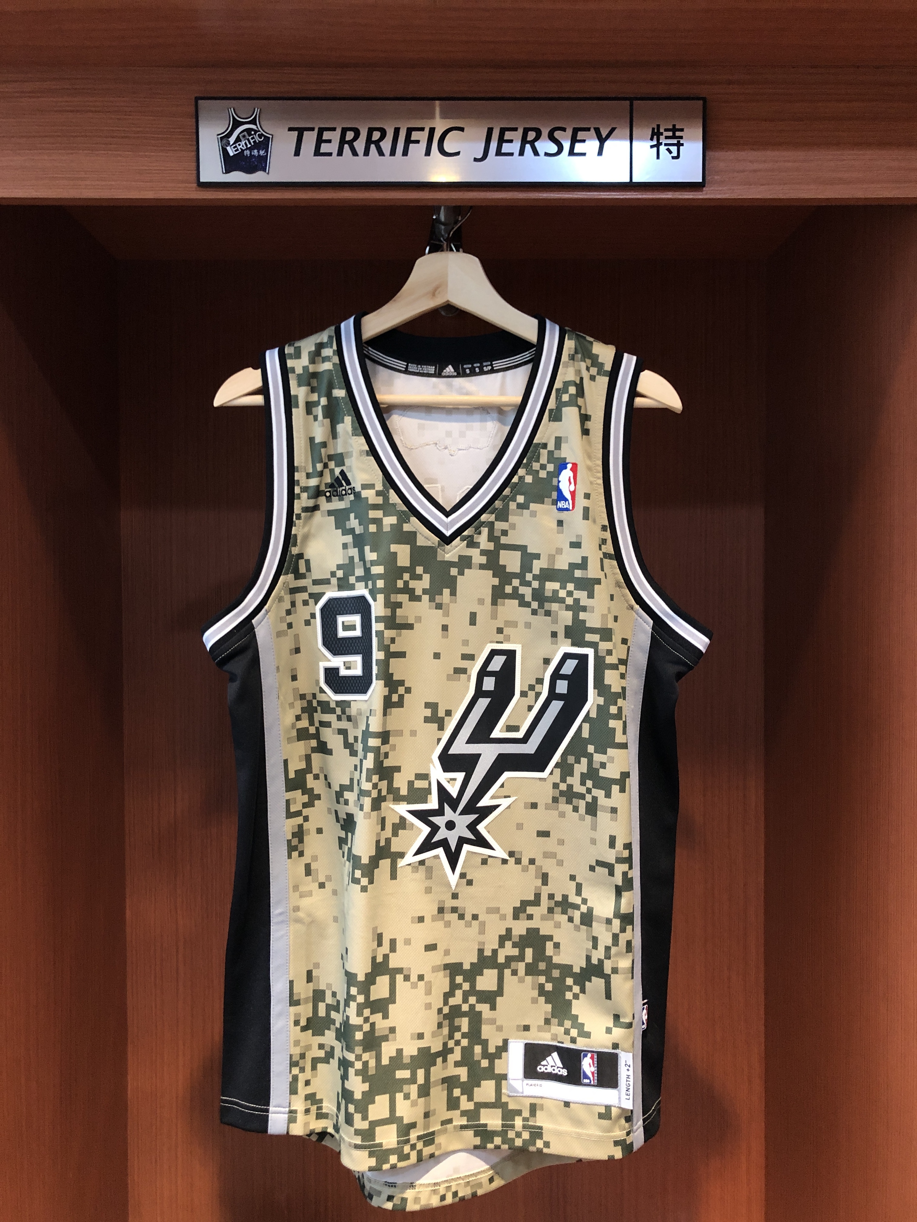 NBA球衣 Tony Parker 聖安東尼奧馬刺 迷彩 Adidas Swingman 球迷版 電繡 全新