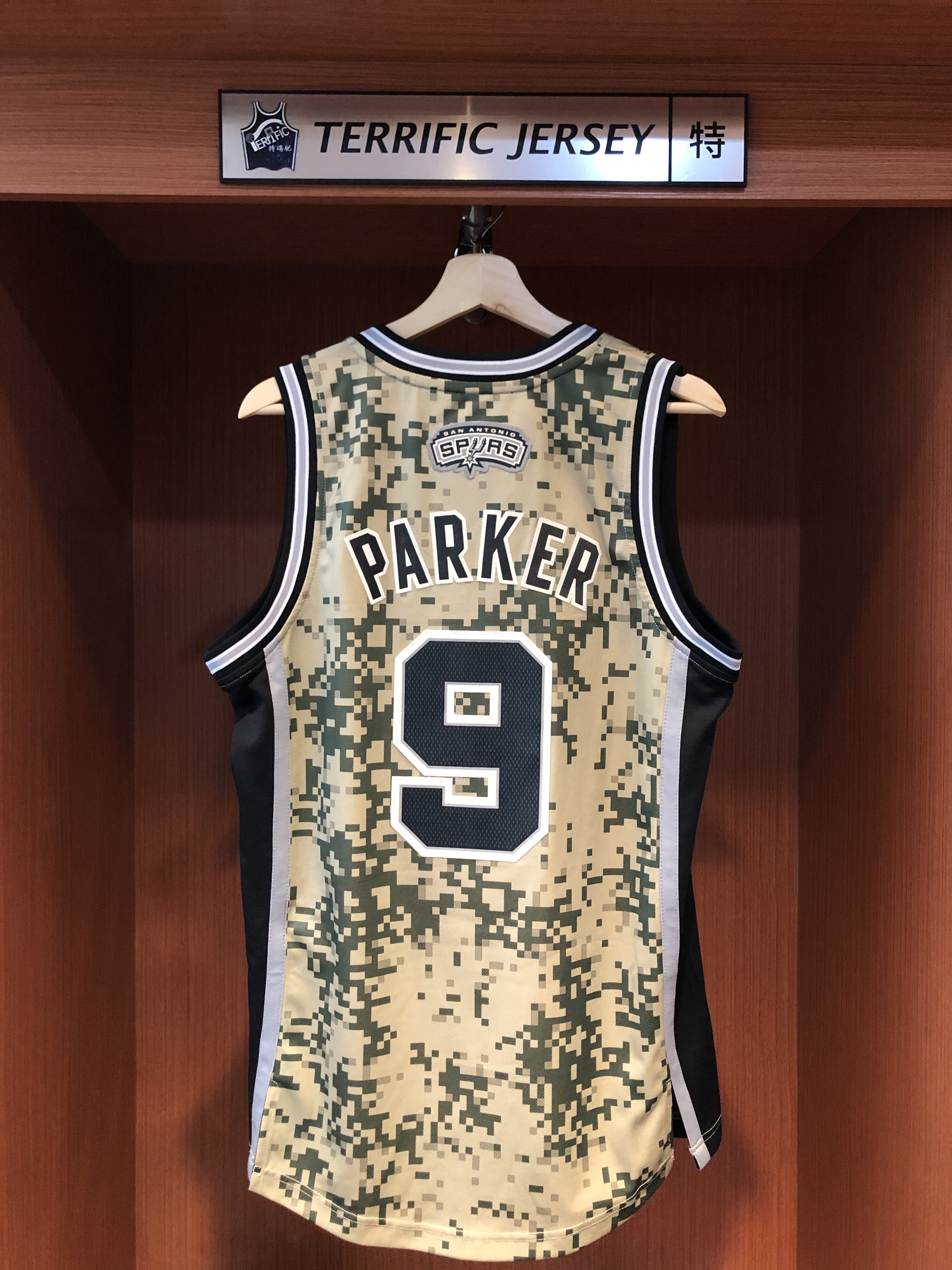 NBA球衣 Tony Parker 聖安東尼奧馬刺 迷彩 Adidas Swingman 球迷版 電繡 全新