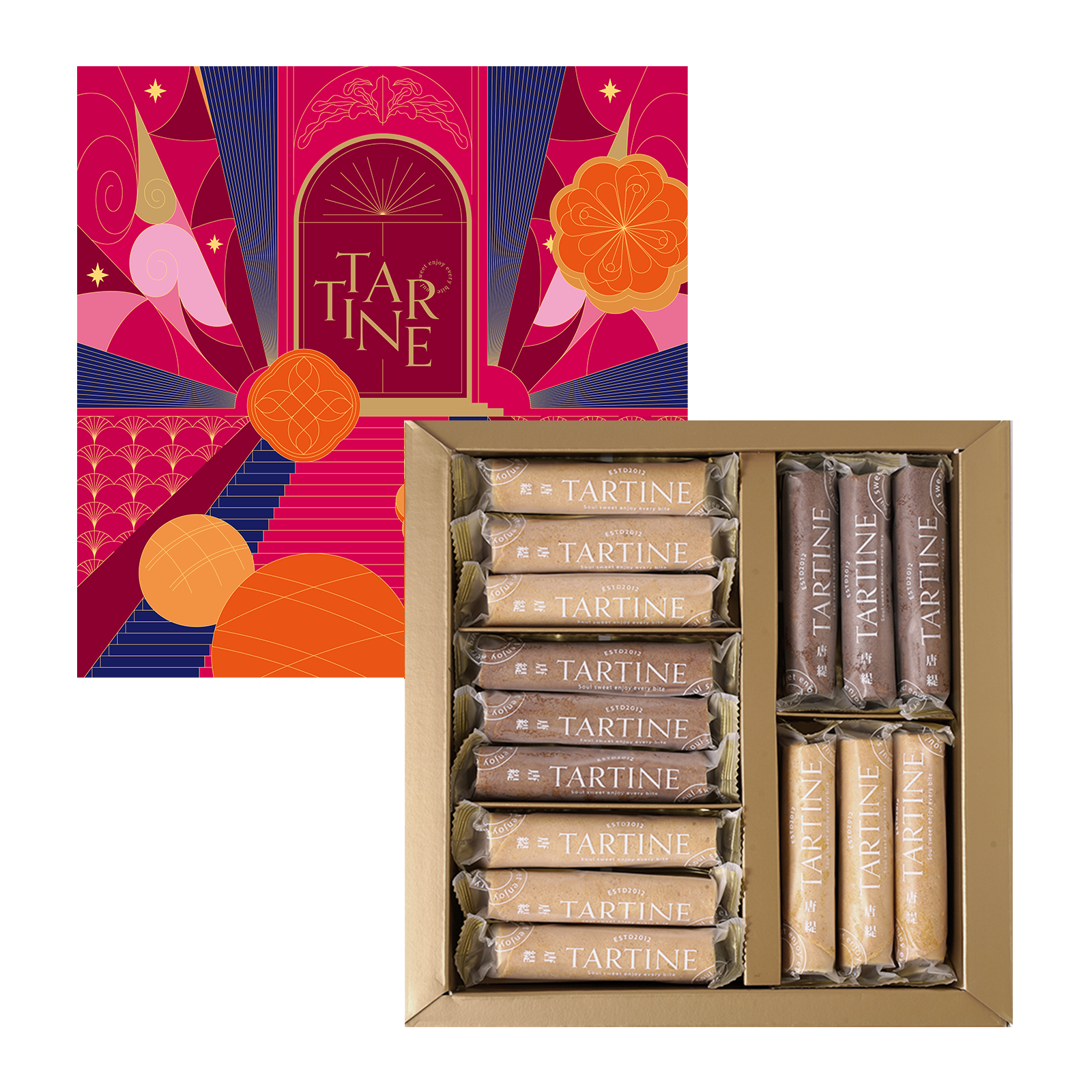 好運益生菌蛋捲禮盒（15入）【手工蛋捲/2026春節禮盒/過年/開心果/花生】