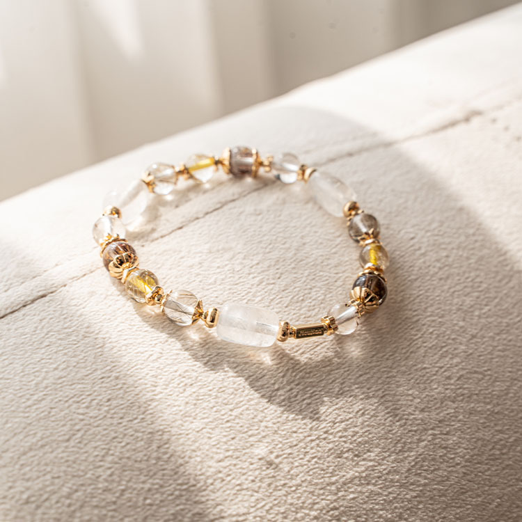 看見太陽：藍針｜羽毛鈦｜銅髮晶｜銀髮晶｜黃髮晶