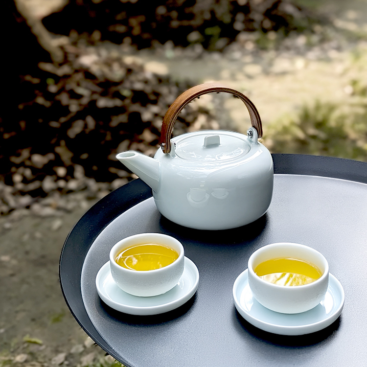 方圓對杯碟組/青釉