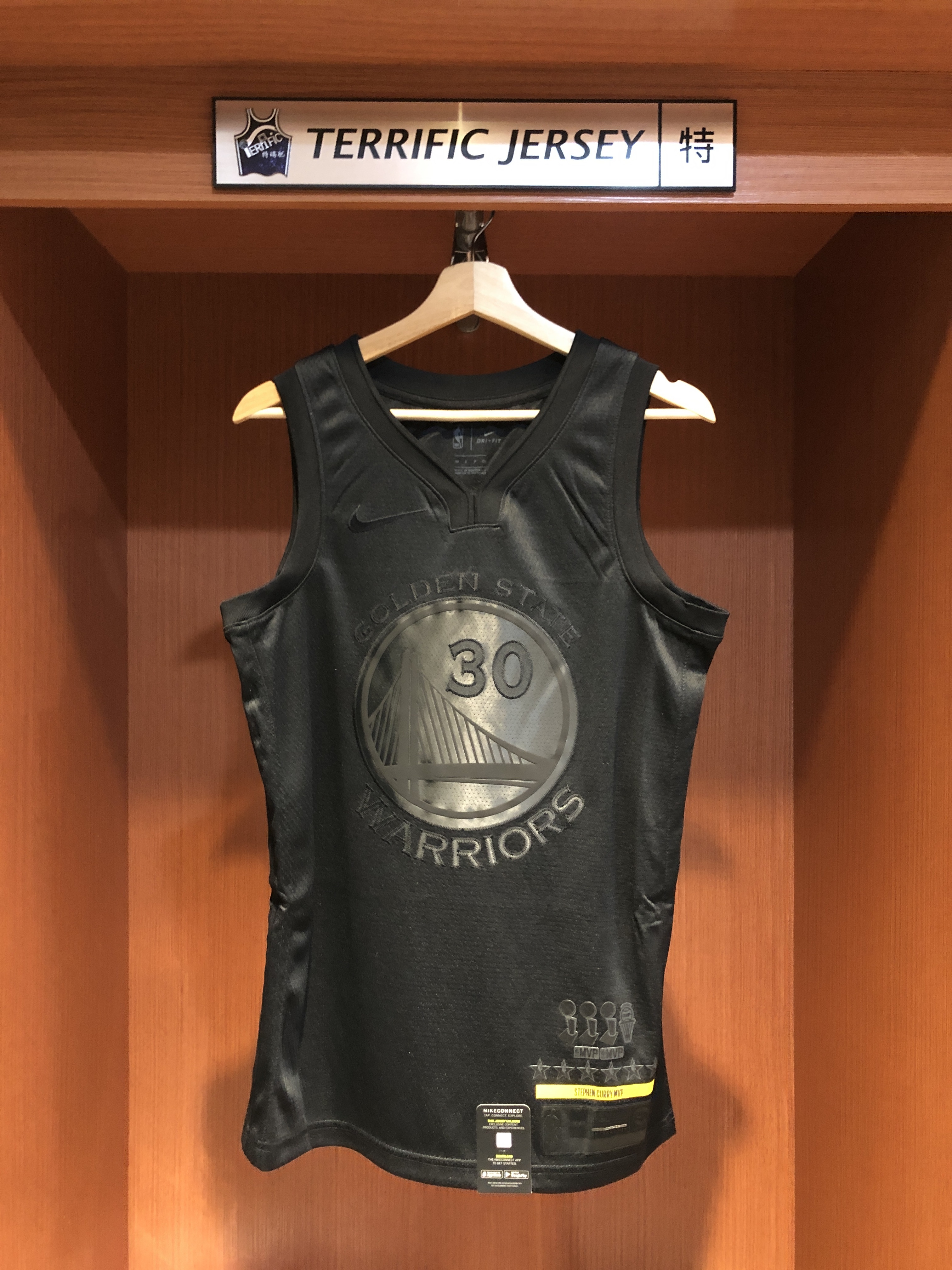 NBA球衣 Stephen Curry 金州勇士 MVP黑 Select Nike Swingman 球迷版 電繡 全新