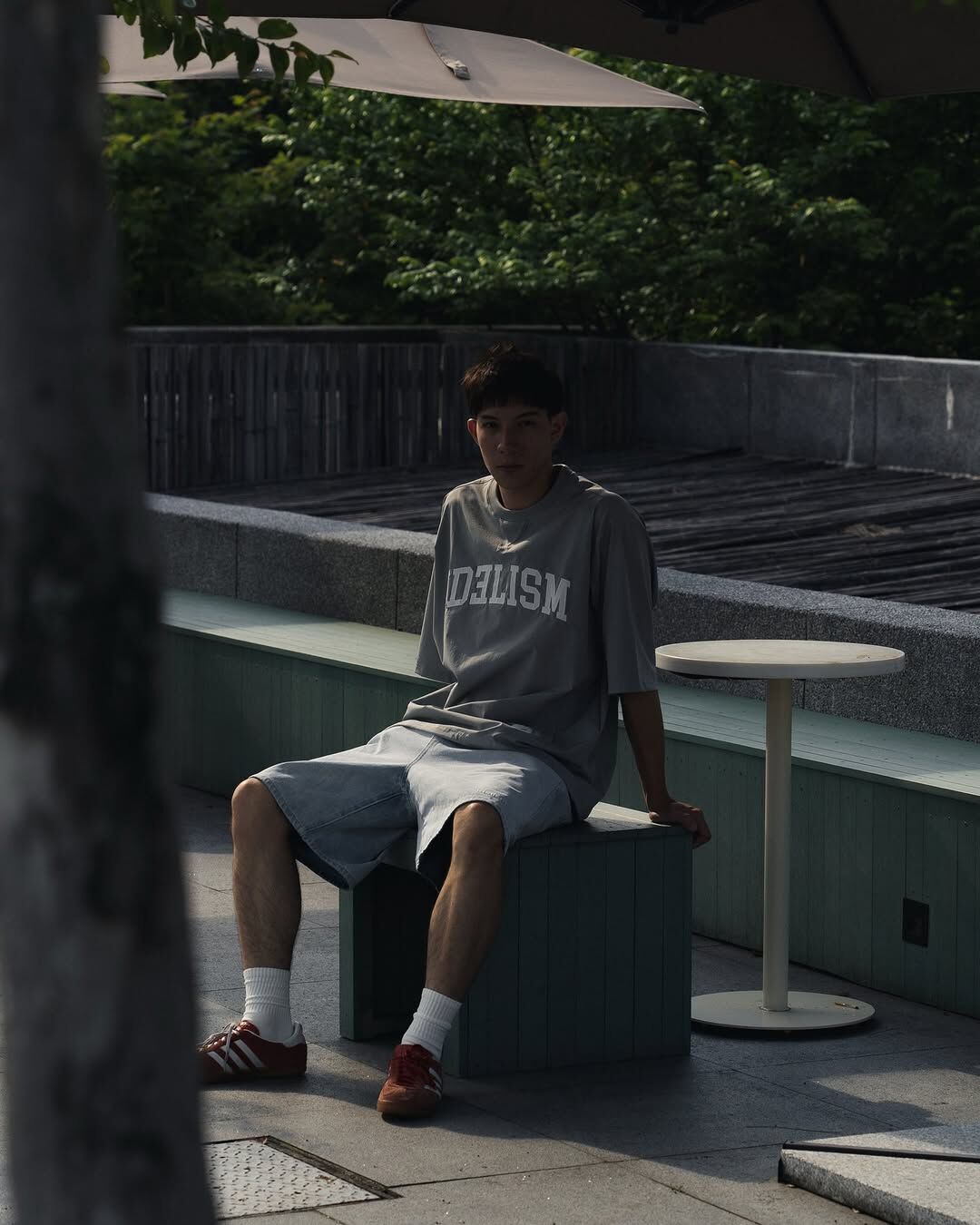 idealism 短袖T恤 輕盈 快乾 透氣 登山布 淺灰/深灰 25 S/S Poly Tee