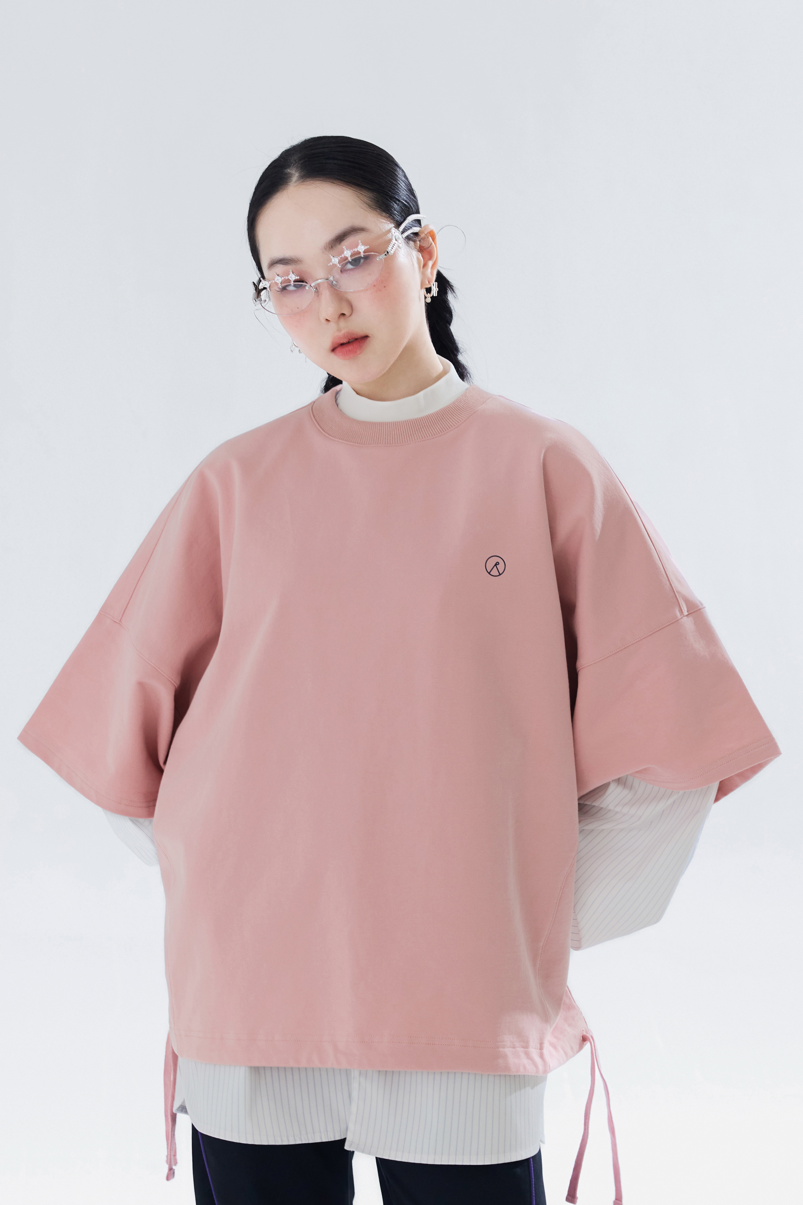 RE:tain - T-shaped Tee｜Tea Rose