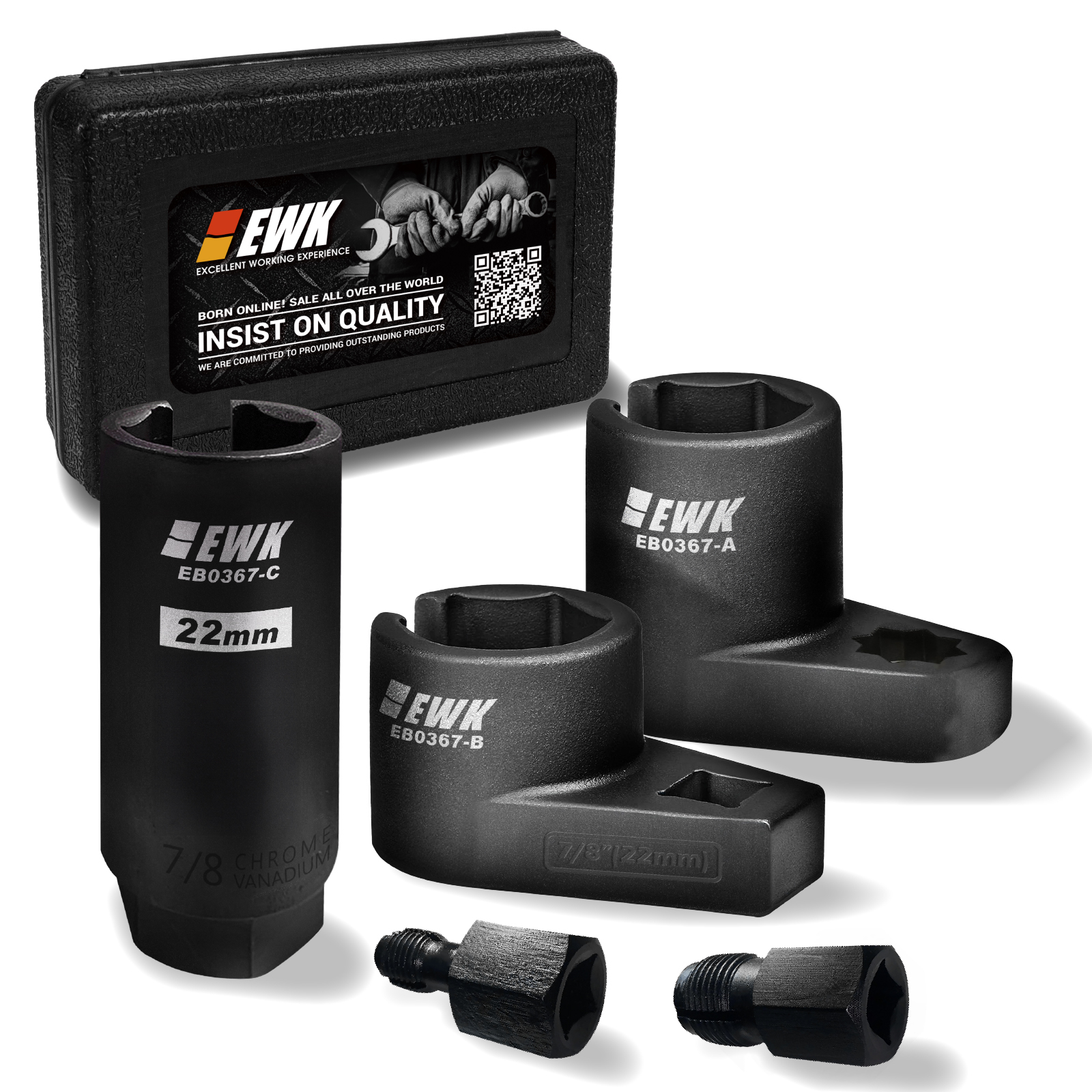 5 Pcs O2 Sensor Socket & Thread Chaser Set｜EWK