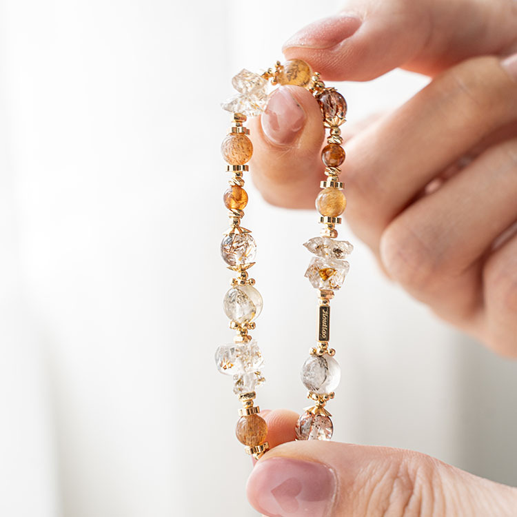 救贖：油膽閃靈鑽 ｜黑金超｜小樹膠花｜橙石榴石｜骨幹金太陽