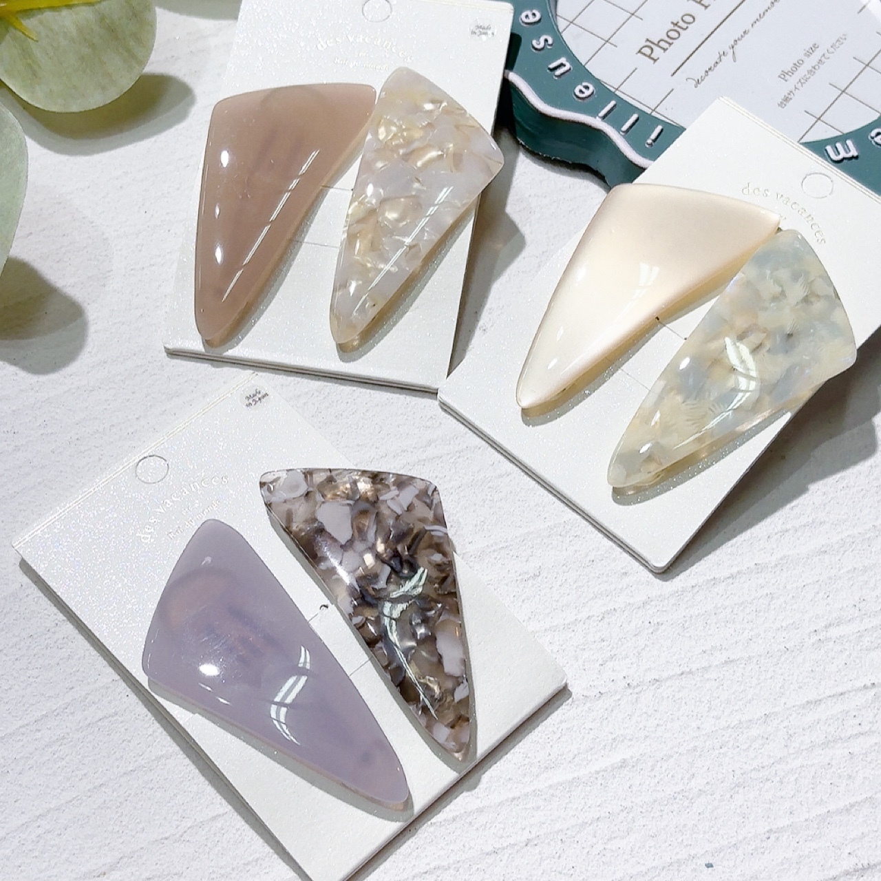 大理石紋三角啪夾