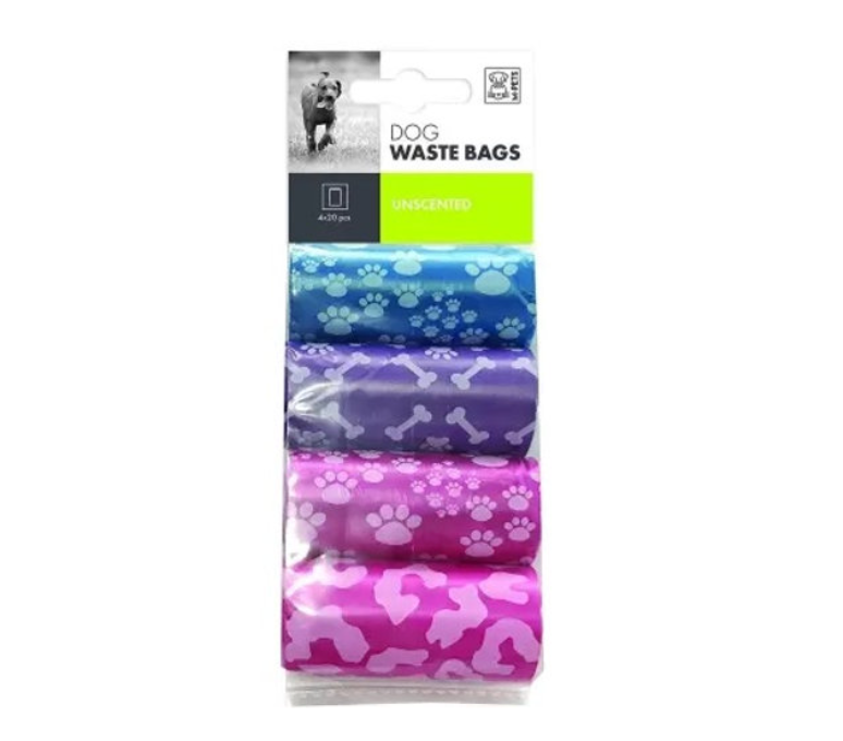 M-Pets Waste Bags Mixed 8x20pcs