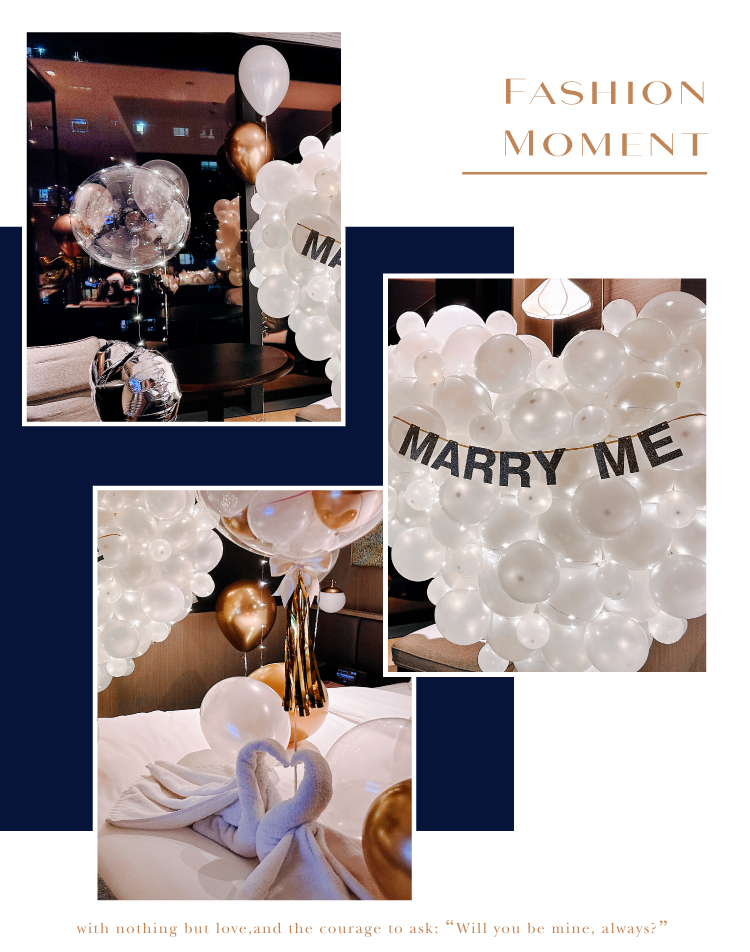 【飯店】求婚驚喜．洲際．白金色系