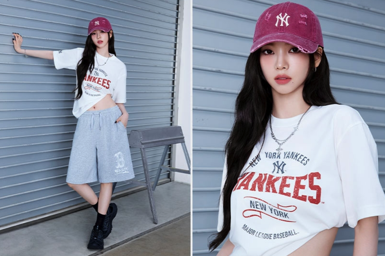 【現貨】MLB 洛杉磯道奇  LA  紐約洋基 NY Karina 卡寶 劉知珉同款 丹寧水洗破壞老帽 3ACPVV34N