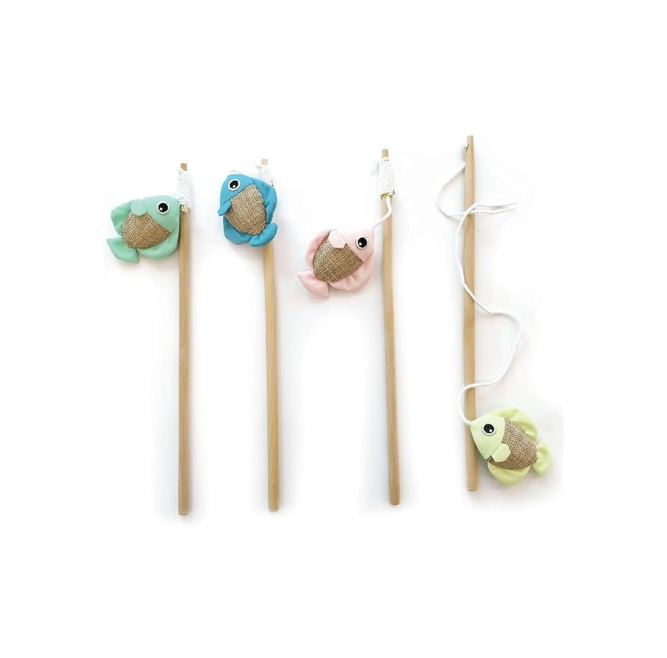 M-Pets Fish Cat Wand 35cm