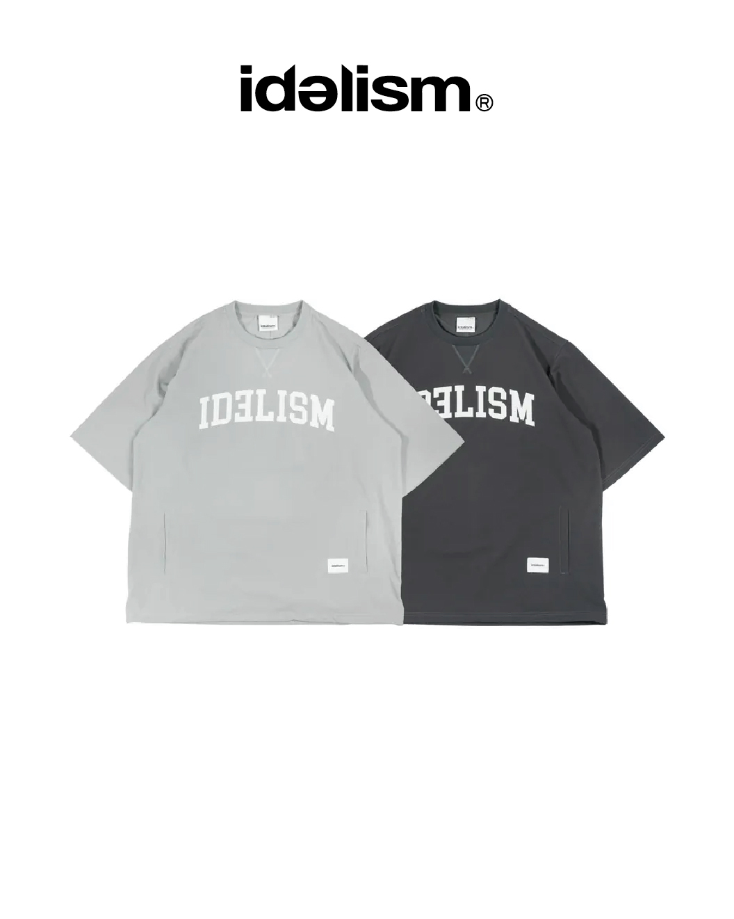 idealism 短袖T恤 輕盈 快乾 透氣 登山布 淺灰/深灰 25 S/S Poly Tee