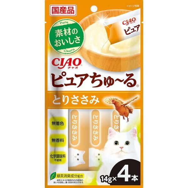 CIAO 國產雞胸肉醬(14gx4支裝)【$100 X 7 包】【可混合其他口味】